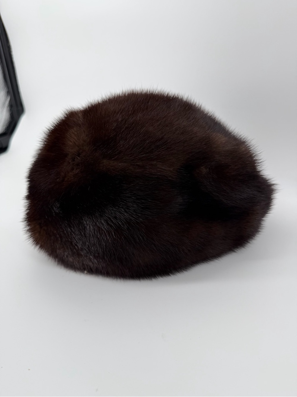 Vintage Marshall Field & Company Brown Mink Fur Hat Pillbox Cossack Mob Wife⁠